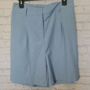 NEW Light Blue Size Large Hotouch High Waisted Fitted Short Preppy Modest